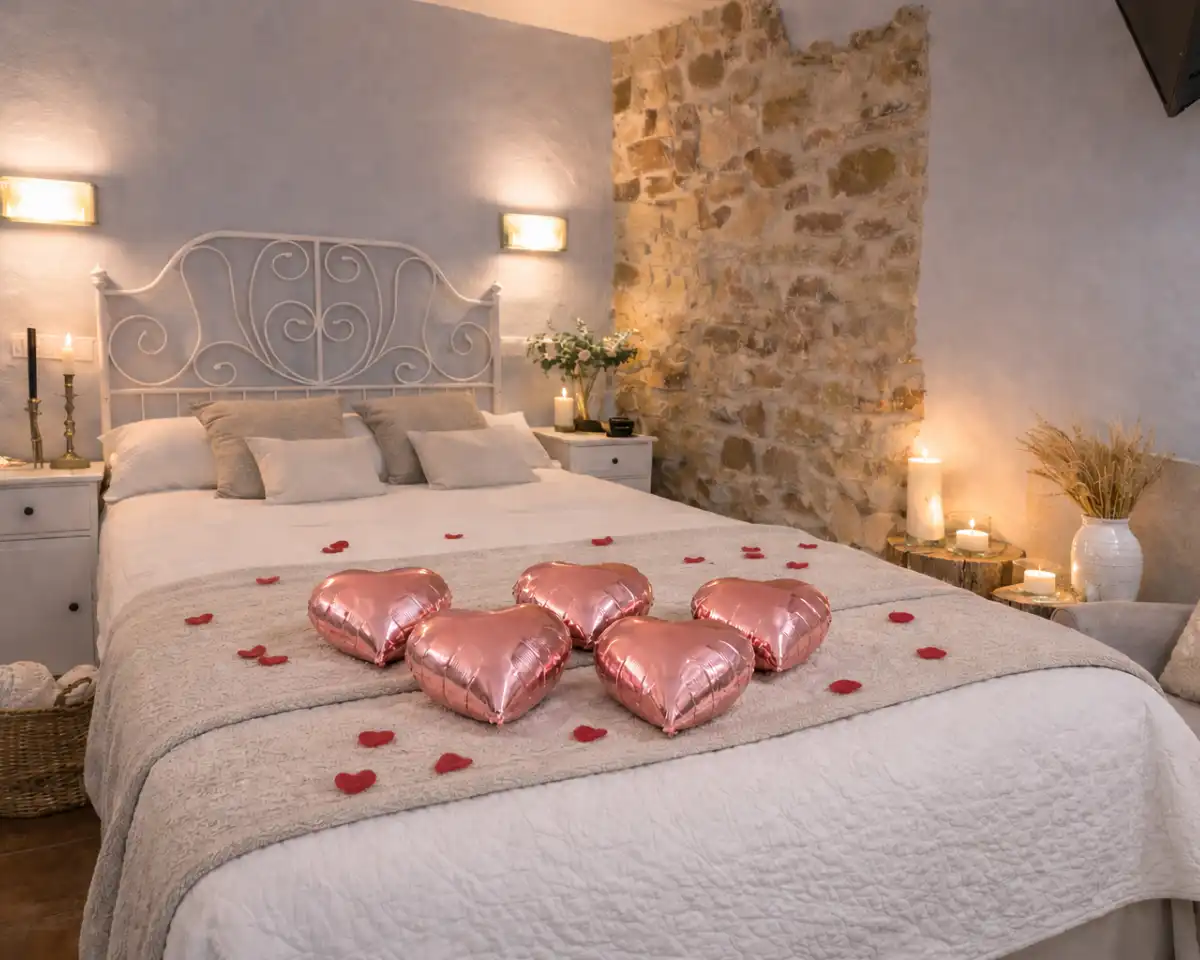 decoracion-cama-romantica-globos